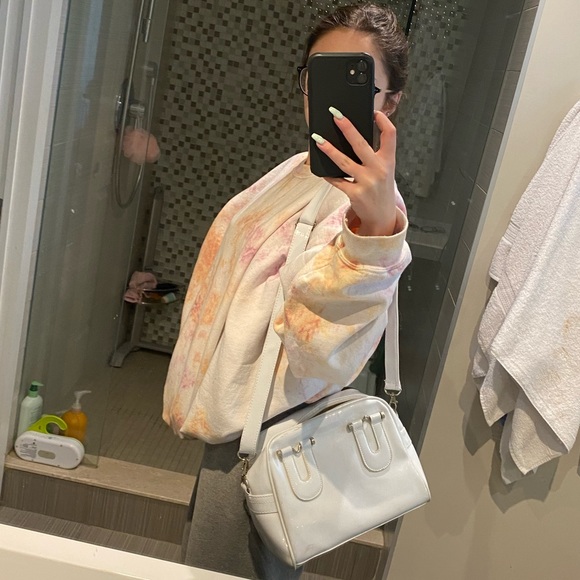 vintage white cross body bag - Picture 2 of 2